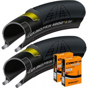 2 Cubiertas Continental GP 4000 SII + 2 cámaras